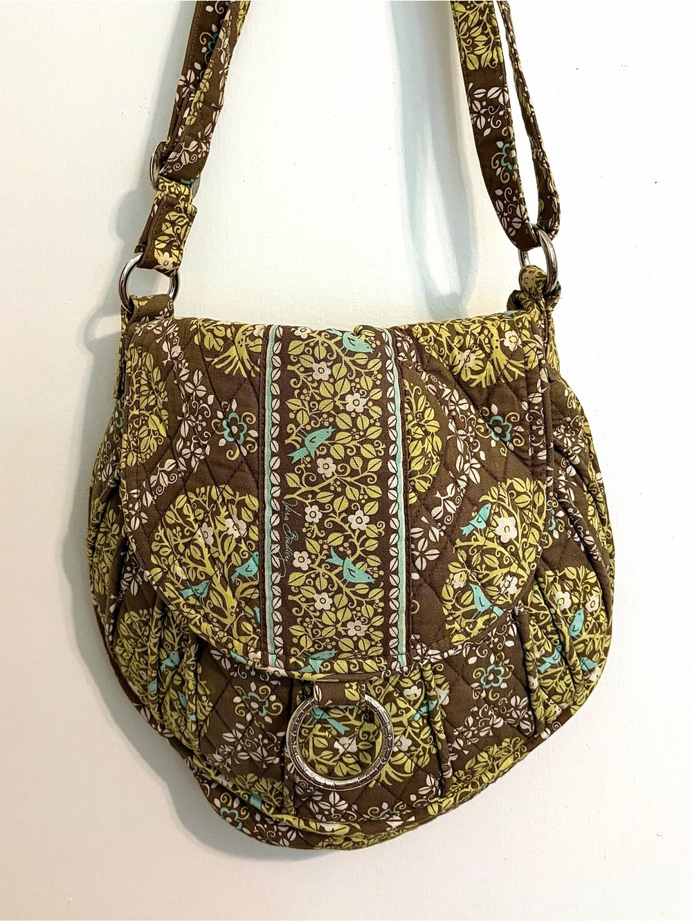 Quilted Vera Bradley Floral Crossbody Bag